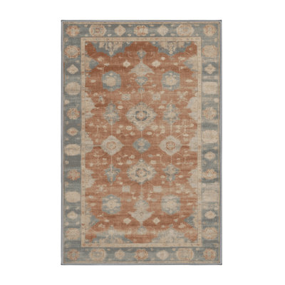 Machine Washable Overdyed Gray Area Rug