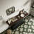 47''Double Semi-Circles 3d Hammer-Shaped Texture Base Wood Console Table