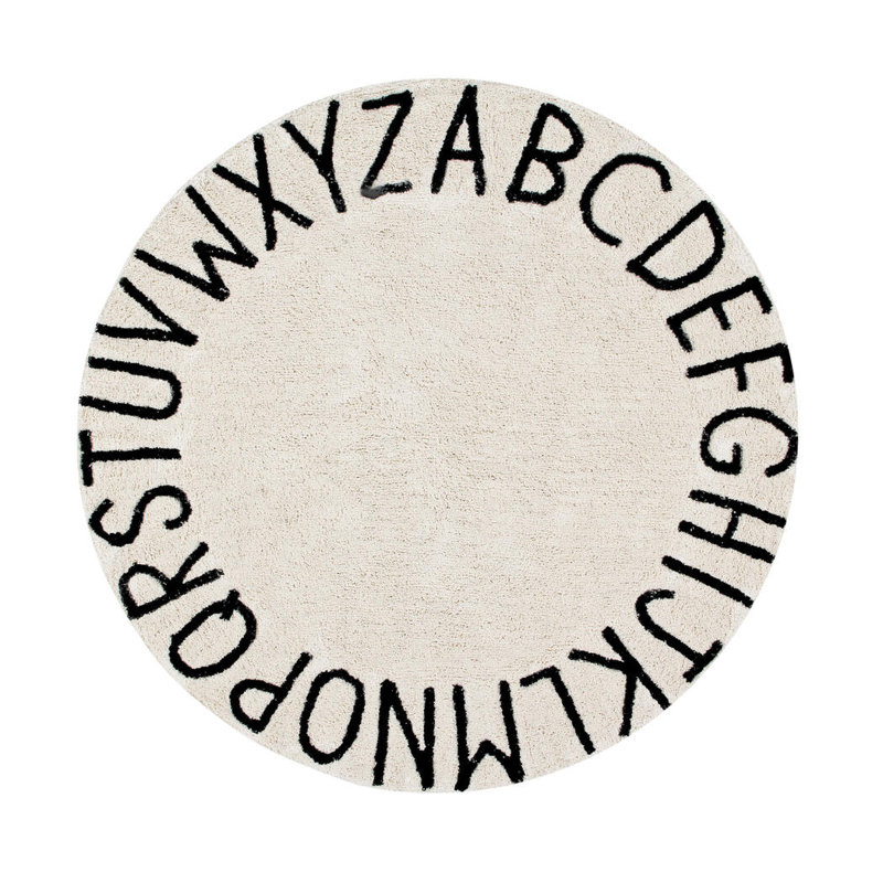 Tapis rond lavable ABC Lorena Canals