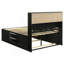Grand lit de rangement noir Jazz