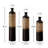 Black Metal Cylinder Floor Vases Set Of 3 - 28.7"/24.8"/20.8"H Glazed Vases With Triangular Embossing, Glam Home Decor (3.15In Diameter, 15.2Lbs Total)