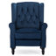 Conatser 78cm Wide Velvet Wing Chair Recliner-321858380