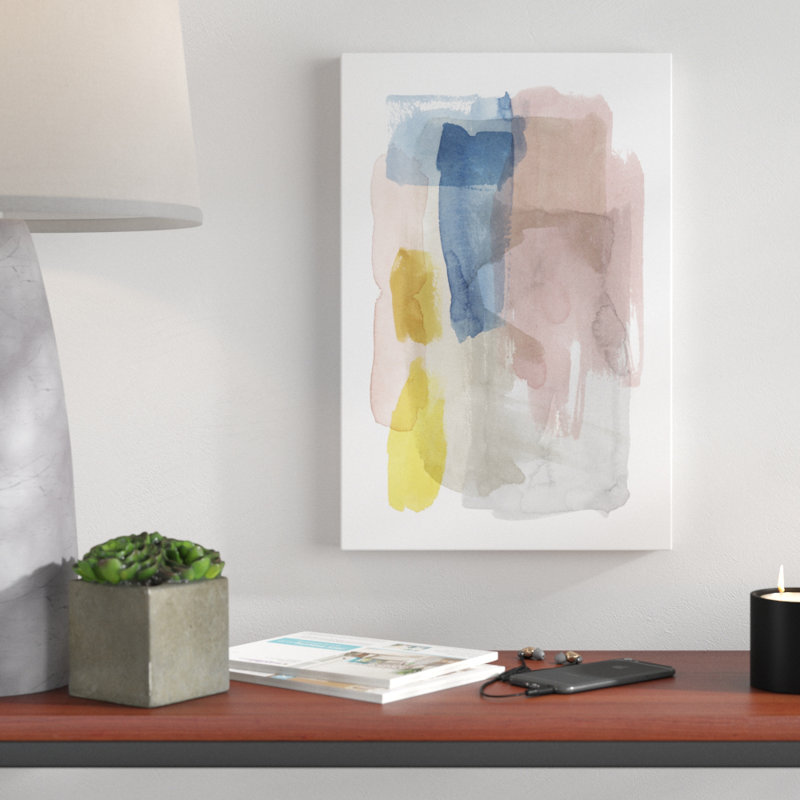 Puddle Pastel I by Grace Popp - Painting Print, 46cm H x 30cm W, Wrapped Canvas