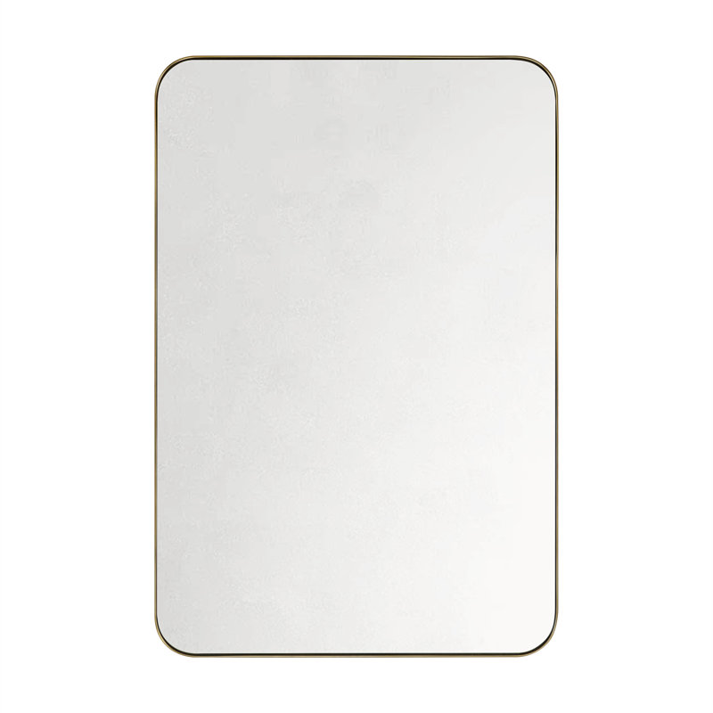 Miroir de salle de bain Kengston, 30 po x 20 po, Or antique