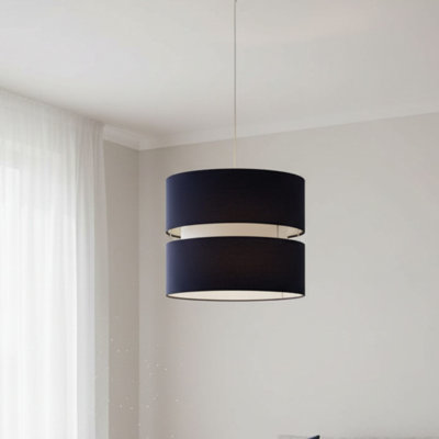 21.5cm H Cotton Drum Pendant Shade ( Screw On )