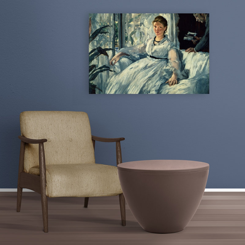 Impression d'art mural représentant un portrait impressionniste contemporain abstrait de Reading, 1865, H 24 po x l 36 po