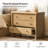 Drewery Farmhouse 30''W 3-Drawer Fully Assembled Nightstand with Charging Station