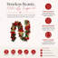 Red And Gold Magnolia Garland