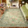Goldene Washable Butterfly Area Rug Boho Floral Rugs for Girls Room Non Slip Ultra Thin Insect Floor Carpet