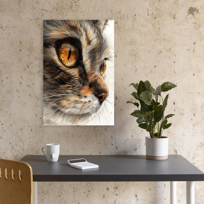 Art mural Intense Feline Gaze