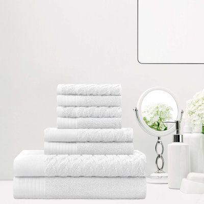Ensemble de serviettes en coton jacquard Malden