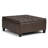Harrison 36"W Upholstered Square Coffee Table Storage Ottoman with Split Lift Top-1296947186