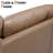 Bendire Oversized 151"W Leather Sectional Sofa Couch W/ Ottoman (with wheels)-1069446506
