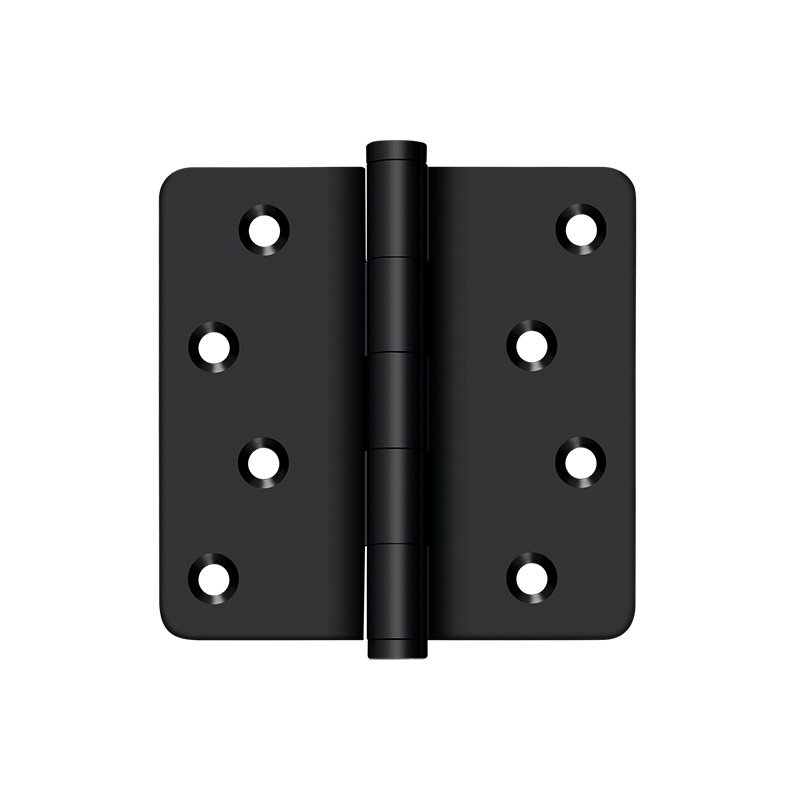 0.8'' x 2.5'' Brass Butt Bearing Hinge, Black