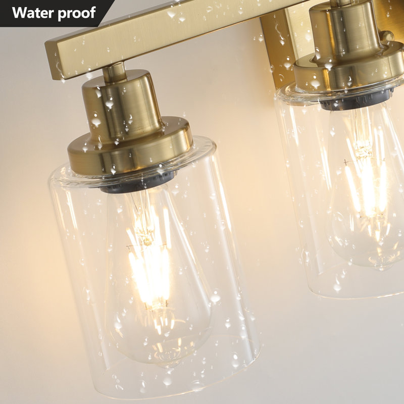 Éclairage pour meuble-lavabo en verre 5 lumières