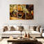 Ensemble de 3 boussoles en métal sur toile-404365275
