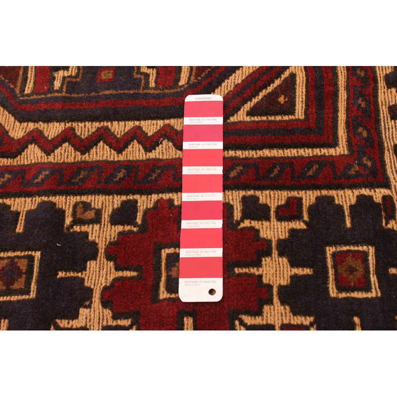 Tapis rouge tadjik 3 pi 11 po x 6 pi 4 po