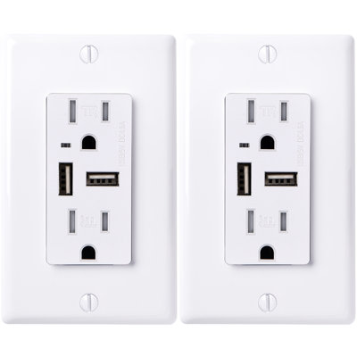 15-Amp GFCL Tamper Resistant Decorator Outlet