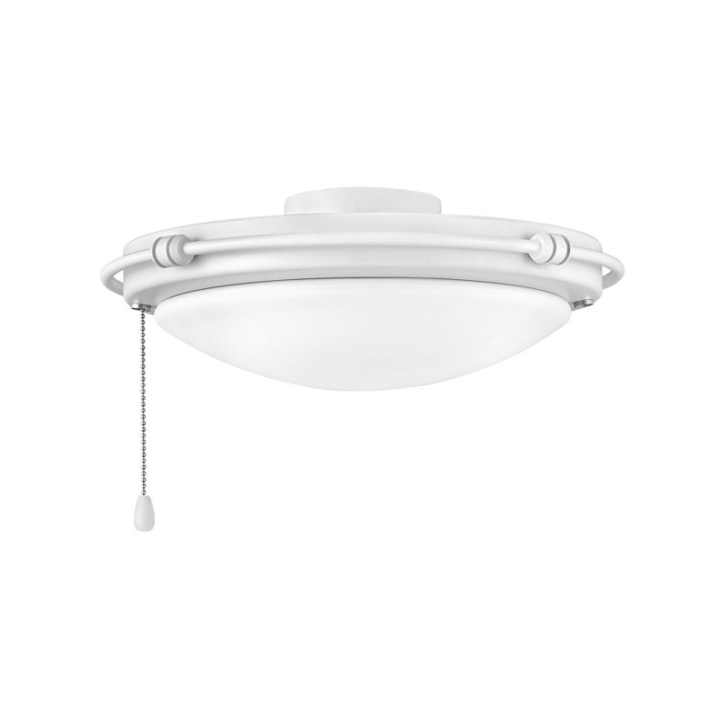 Rail Trim Ceiling Fan Light Kit, Chalk White