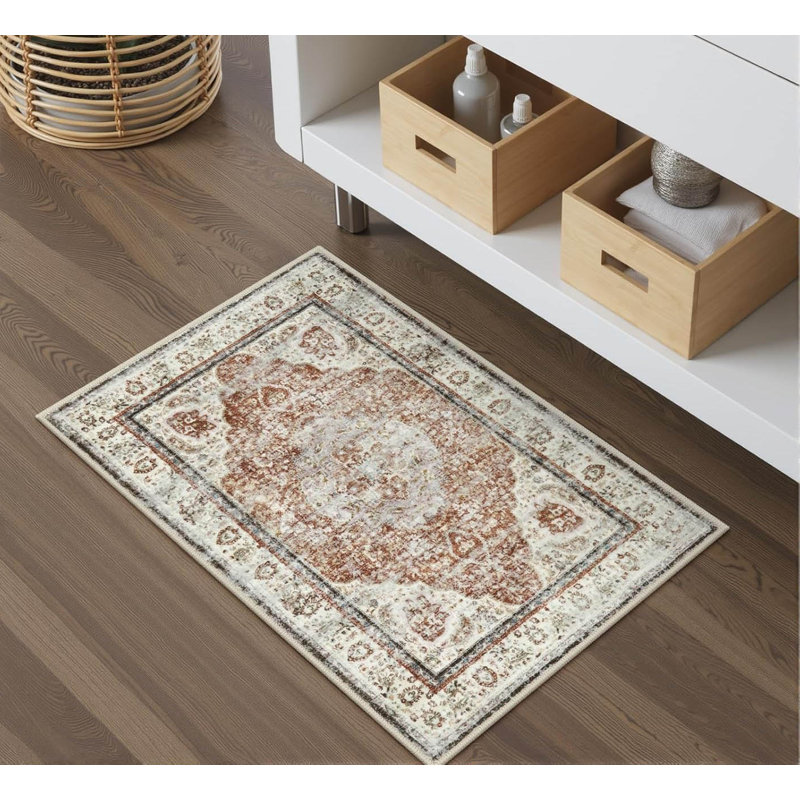 Tapis de bain Boho, Orange