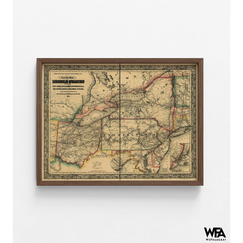 Affiche de la guerre de Sécession, affiche de l'histoire de la guerre de Sécession, H 42 po x l 56 po, Brun