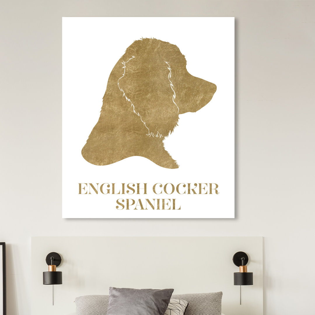 'English Cocker Spaniel' Graphic Art on Wrapped Canvas