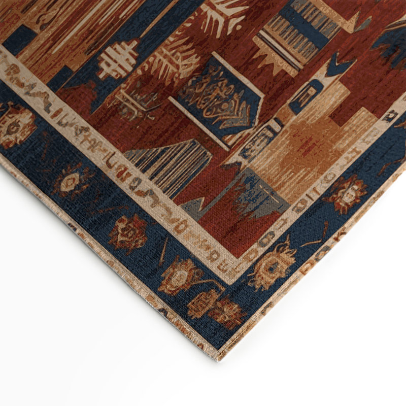Turkish Brown Indoor and Outdoor Area Rug, Rectangle 3' x 5'
