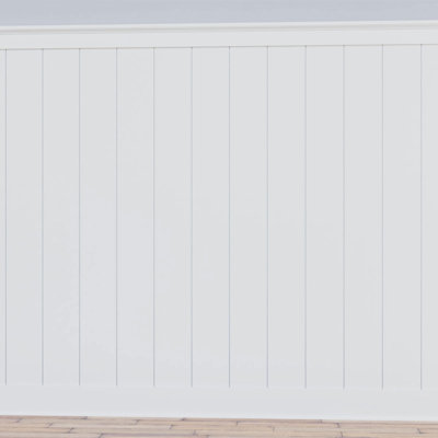 Deluxe Shiplap 96" PVC Wainscot Kit