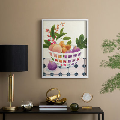 «Bright Fruit I», reproduction encadrée - bois massif