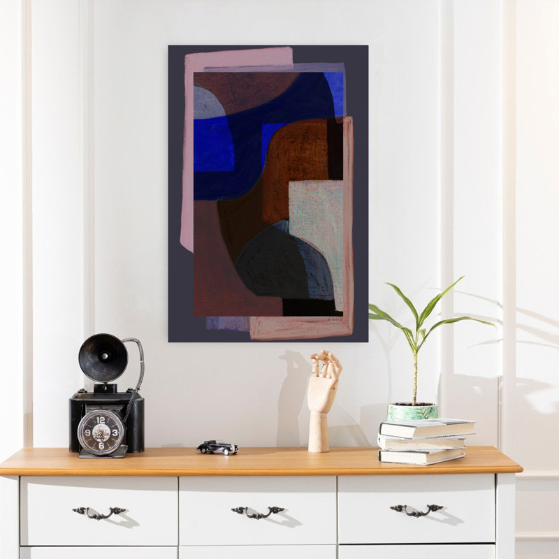 Art contemporain contemporain abstrait, H 24 po x l 16 po