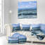 Vagues apaisantes-impression d’art graphique sur toile tendue-29505686