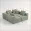 Modular Sectional For Living Room, Full-Foam Build, Textured Upholstery, Compact Compressed Package, Simple Assembly-1953335243