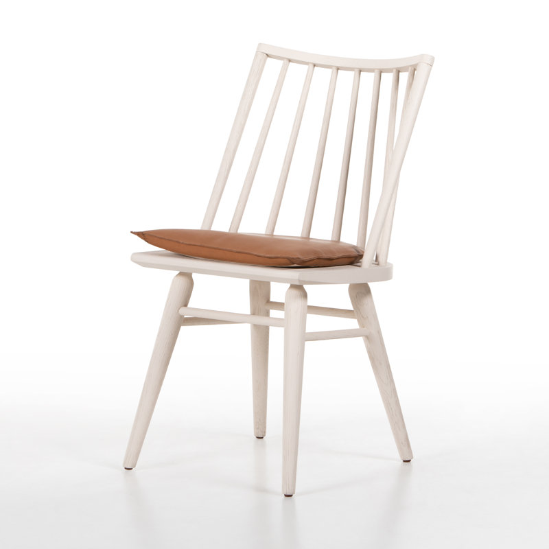 Solid Wood Dining Chair, White