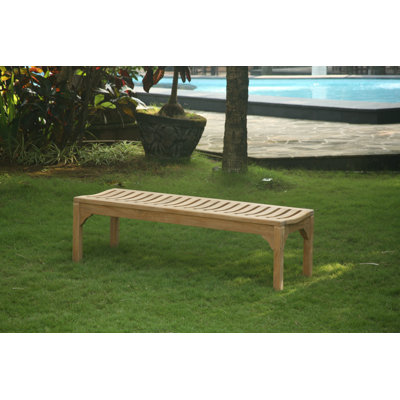 Banc de pique-nique en teck Landyn