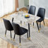 Ensemble de salle à manger 5 pièces 50 "avec chaises rembourrées Contemporary