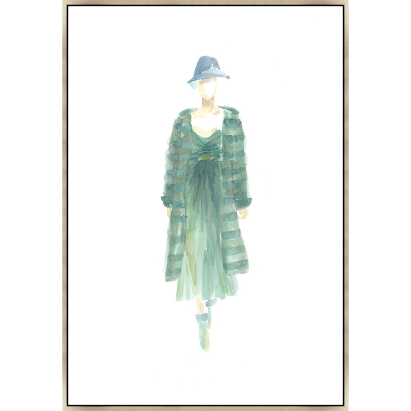 Style Me IV Print by Helen Parker, 45.5" H x 31.5" W x 1.5" D, Glass Coat