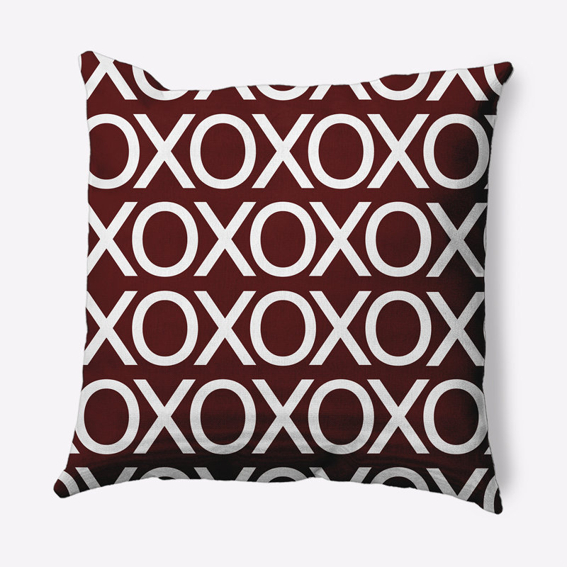 Coussin d'extérieur carré, 16 po x 16 po, Marron