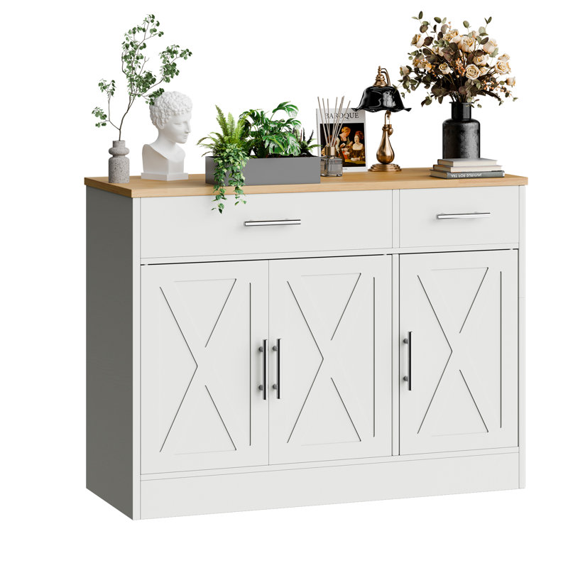  Dennisse 42.5'' Sideboard Buffet, White