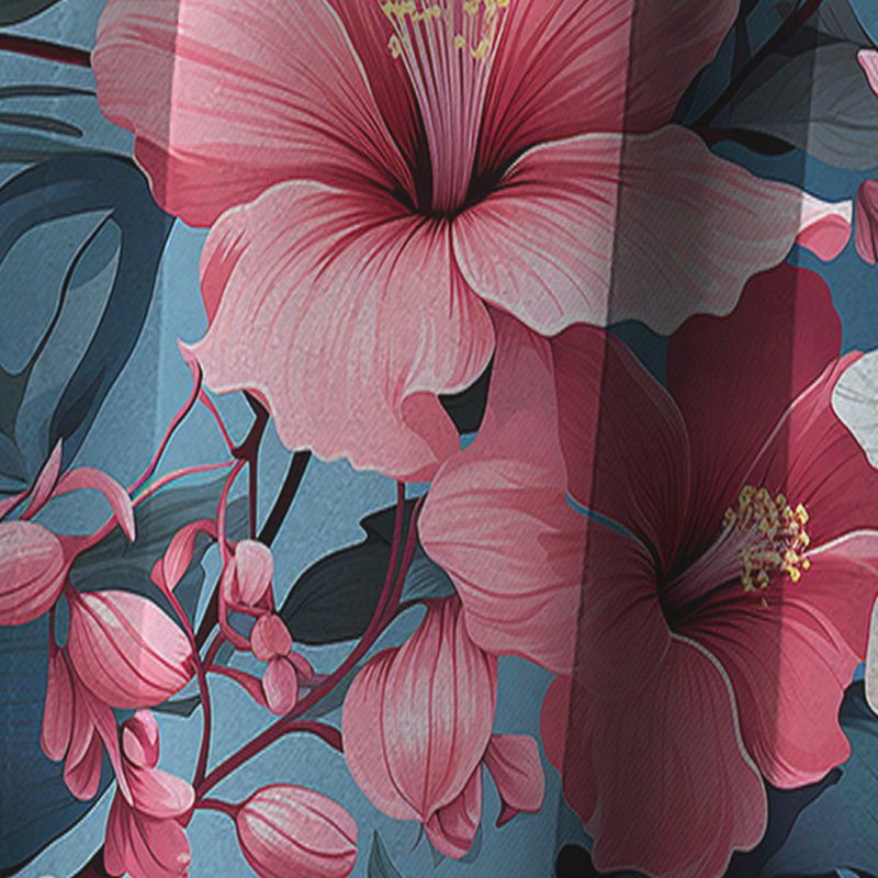 Tranquil Flora - motif tropical I - Rideau floral - Rideau occultant floral - 1 panneau, L 52 po x L 108 po
