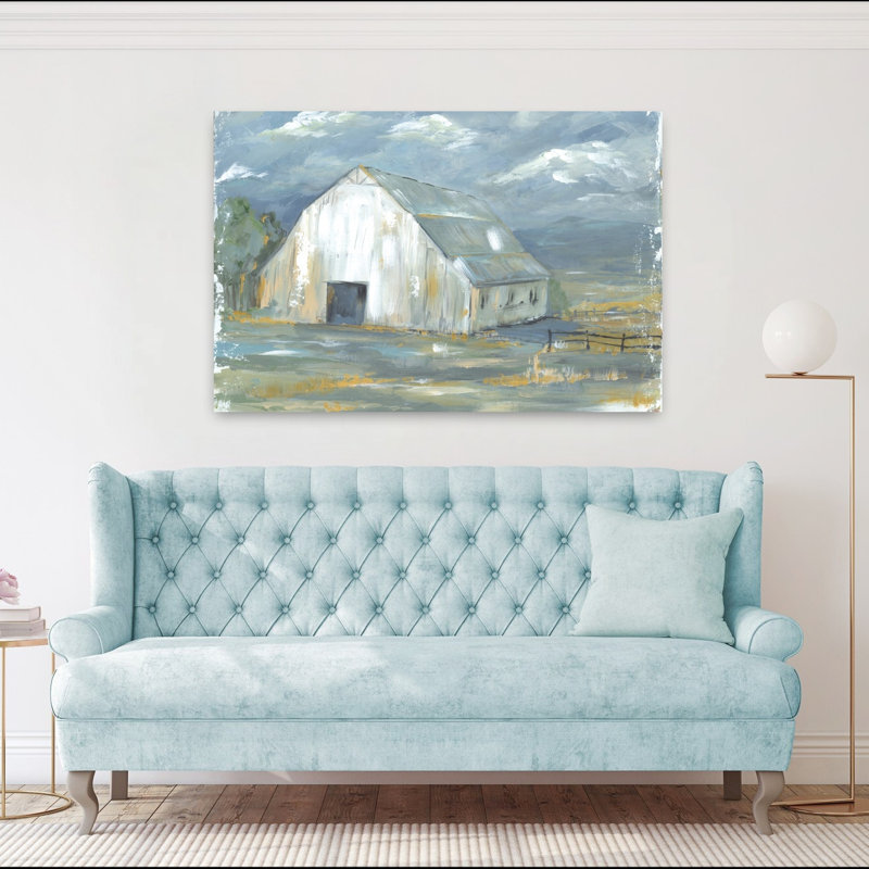 Architecture de paysage contemporain abstrait au début du printemps, H 40 po x l 60 po