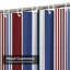 Rideau de douche à rayures rouges avec 12 crochets Usa Color Style-422879032