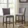 Lancaster Upholstered Counter Stool with Solid Wood Frame