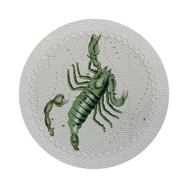 Napperon Zodiac Scorpio, Blanc