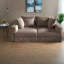 Canapé modulaire en velours côtelé 102,4 po