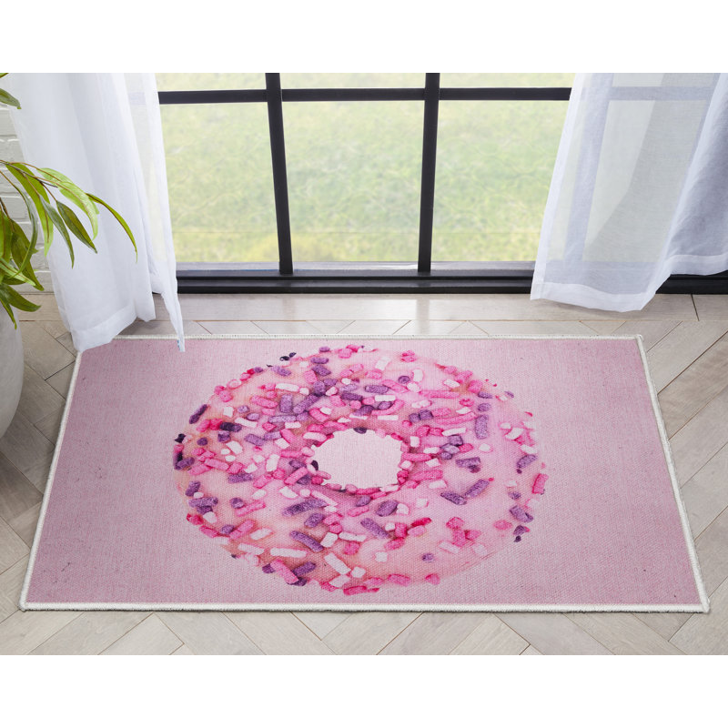 Tapis rose Kehr Sprinkles Donut Kids, Rectangle 2 pi x 3 pi