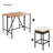 5-Piece Bar Height Table And Four Stools With Cushions, Dining Table Set