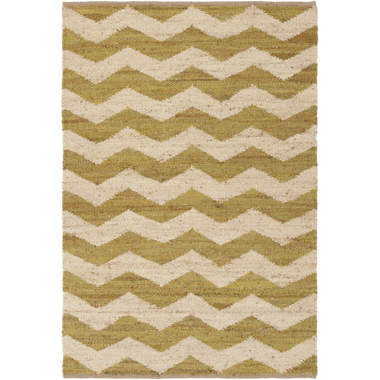 Tapis beige tissé à la main Hermine