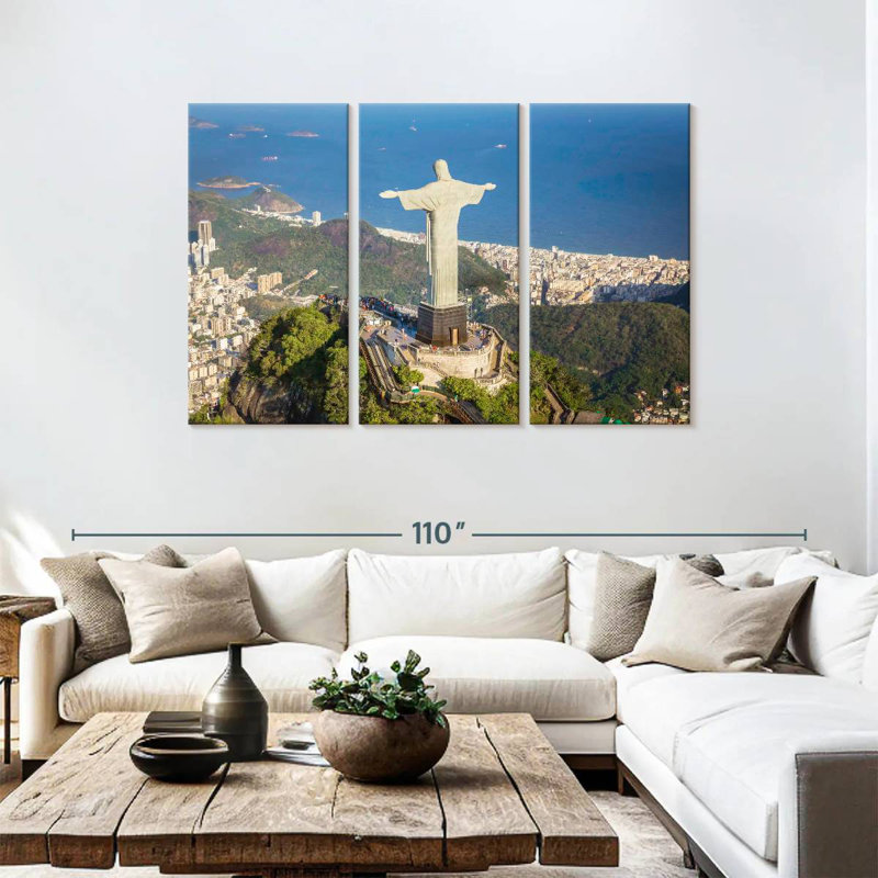 Sebbie Christ The Redeemer Statue, 48" H x 74" W
