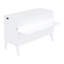 Grand lit avec tablettes amovibles et élément - rangement de ton blanc pour une utilisation à long terme-598622815-598622880