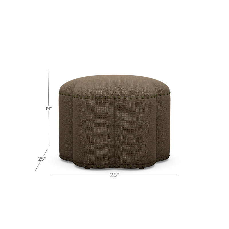Kate 25" Ottoman, Sugar Shack 120511, Antique Brass